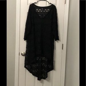 Torrid 3/4 Sleeved Black Lace Top